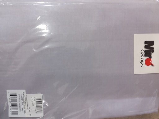 [LLTL210508] LL TL DRAP HOUSSE 100% COTTON 144FILS 180x200x40cm GRIS CLAIRE