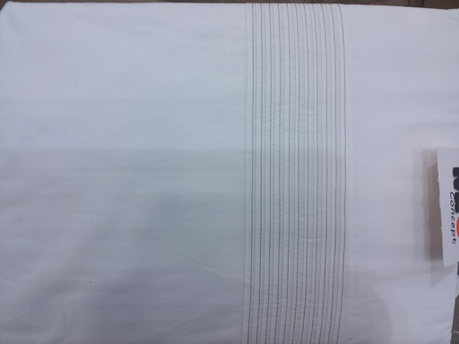 [LLTL210546] LL TL HOUSSE COUETTE 100% CTN PERCALE 200FILS PURE 220x240cm BLANC+2TAIE