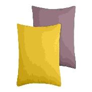 [LLST201128] LL ST C11490214 DUO COUSSIN 50X50 MOUTARDE/TAUPE 100%CO PCB 8