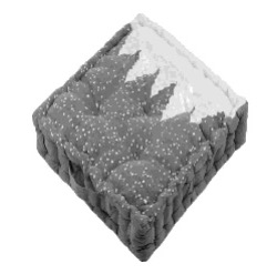 [LLST210266] LL ST C5A274001 SNOWING COUSSIN SOL 45X45X10