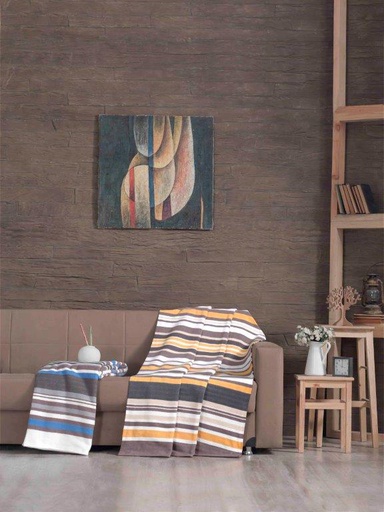 [LLCM201018] LL CM 63328 PLAID TEIDE-2 -140x170 Cm C612 PIZARRA