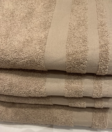 [LLAL210420] LL AL SERVIETTE DE TOILETTE 50X90 100% COT 400GR/M2 SABLE PALERMO