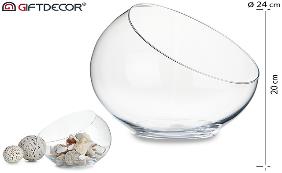 [DEAR210159] DECO 36579 BOUCHEL CRISTAL BOUCHE COUPEE DIAM 24 CM