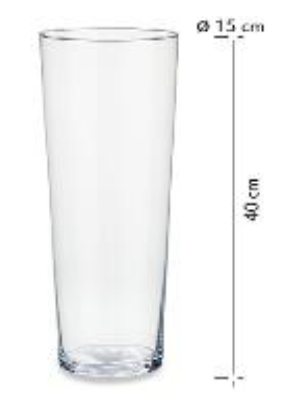 [DEAR210169] DECO 45340 VASE CRISTAL 40 CM