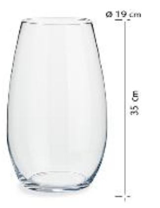[DEAR210195] DECO 53286 VASE CRISTAL GRAND