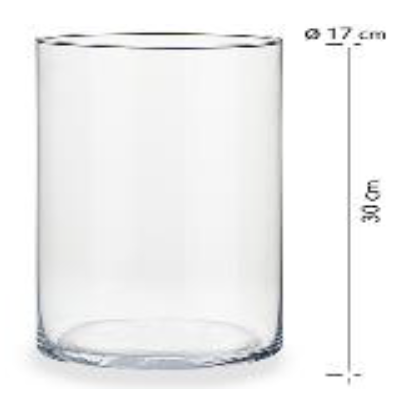 [DEAR210254] DECO 58513 VASE CRISTAL VERRE