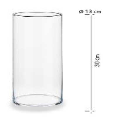 [DEAR210262] DECO 58552 VASE CRISTAL CYLINDRE LARGE/HAUT