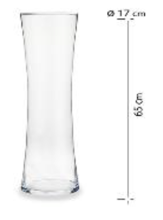 [DEAR210282] DECO 77401 VASE CRISTAL FORME 65CM