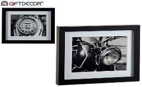 [DEAR210286] DECO 77509 CADRE ENCADREMENT NOIR SURT2 MOTO VELOCIM