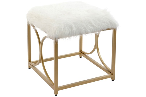 [DEIT201250] DECO MB-156188 REPOSE PIED METAL PES 46X46X46,5 DORE
