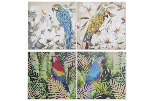 [DEIT201475] DECO CU-163071 TABLEAU CANVAS 40X1,8X40 PARROT 4 MOD.