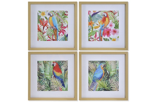 [DEIT201482] DECO CU-163268 TABLEAU PS 40X2X40 TROPICAL 4 MOD.