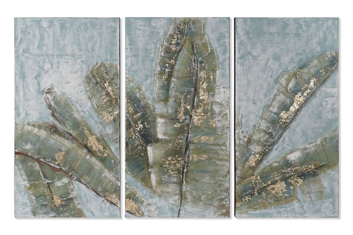 [DEIT201500] DECO CU-176601 TABLEAU CANVAS PINE TREE 50X4X100 LEAVES 3 MOD.