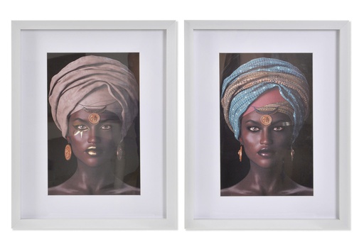[DEIT210623] DECO CU-163256 TABLEAU PS 35X2X45 AFRICANE 2 MOD.