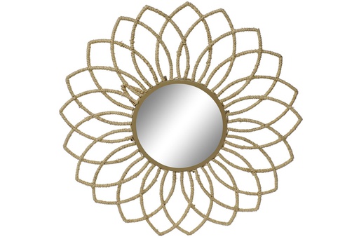 [DEIT210651] DECO ES-161607 MIROIR CORDE METAL 78X3X78 NATUREL