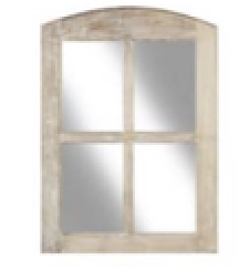 [DEPL180520] DECO PL 740898 MIROIR FENETRE 4 FEUILLES H800X550MM MAD BCO