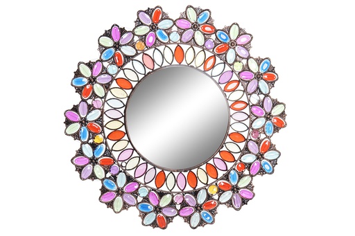 [DEIT211190] DECO ES-173627 MIROIR MÉTAL ACRYLIQUE 49X1X49 DORÉ
