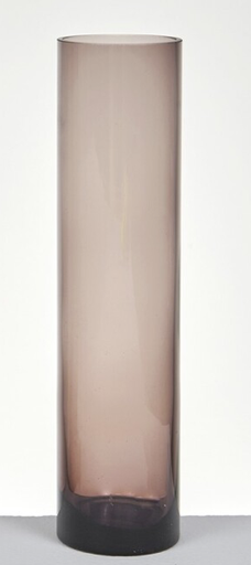 [DEBE210670] DECO 332-489 VASE CRISTAL LEFKADA TAUPE 6*25 cm