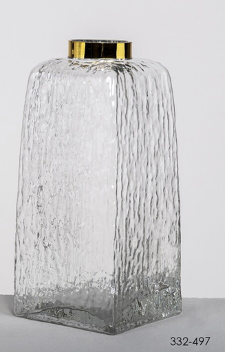 [DEBE220838] DECO 332-497 VASE CRISTAL CANNES CLEAR 12*26,5 cm