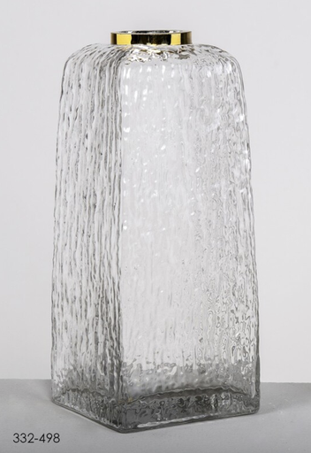 [DEBE220839] DECO 332-498 VASE CRISTAL CANNES CLEAR 13*31 cm