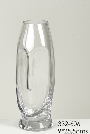 [DEBE220844] DECO 332-606 VASE CRISTAL LANSING 9*25,5 cm