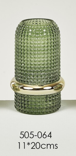 [DEBE220855] DECO 505-064 VASE CRISTAL IZOLA 11*20 cm