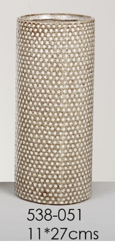 [DEBE220888] DECO 538-051 VASE CERAMIQUE MÁNCHESTER PIERRE 11,5*11,5*27 cm