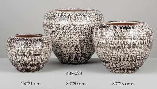 [DEBE221002] DECO 639-024 POT TERRACOTA NOIRE 30*26cm