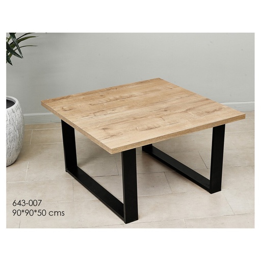 [DEBE220927] DECO 643-007 TABLE A CAFE MAGMA NOIRE 90*90*50 cm