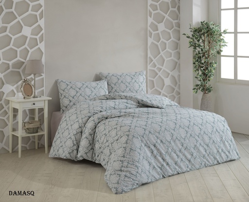 [LLCT220927] LL QUEEN SET DRAPS DAMASQ (160x200+240x260+2*50x70cm)