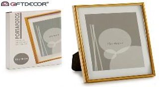 [DEAR210128] DECO 25988 CADRE PHOTOS ALUMINIUM FIN OR 13X18CM