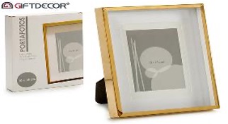 [DEAR210131] DECO 25991 CADRE PHOTOS ALUMINIUM PASPA OR 10X15CM
