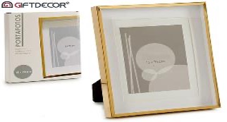 [DEAR210133] DECO 25993 CADRE PHOTOS ALUMINIUM PASPA OR 15X20CM