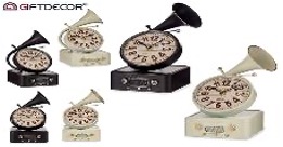[DEAR211187] DECO 79678 HORLOGE EN METAL JUKE BOX CLASSIQUE ASSORT COULEUR