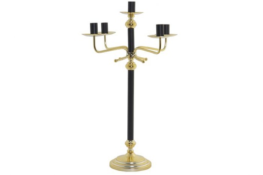 [DEIT200665] DECO PV-164439 CHANDELIER MÉTAL 38X38X58 38 BICOLOR DORÉ