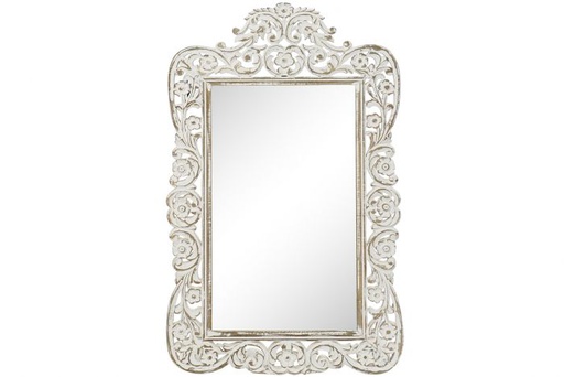 [DEIT201138] DECO ES-162266 MIROIR MANGO GLASS 69X2,5X112 DECAPE WHITE