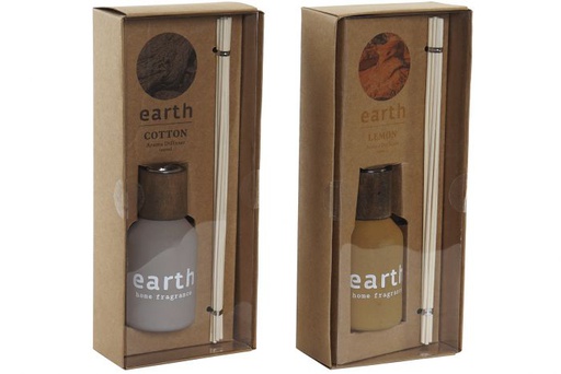 [DEIT201441] DECO VE-164722 FRAGANCE DIFFUSER GLASS 5,5X5,5X11,5 EARTH 2 MOD.