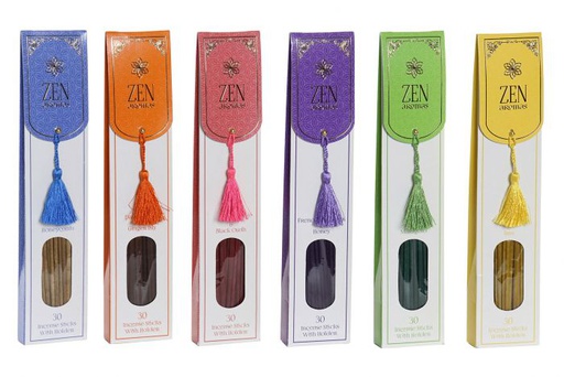 [DEIT210145] DECO IN-170364 INCENSE STICK SET 40 PAPERBOARD 6,5X2,3X30 ZEN 6 M
