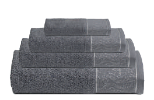 [LLTL191043] LL TL  SERVIETTE CHICORIA 30x50 GRIS 100% COTON