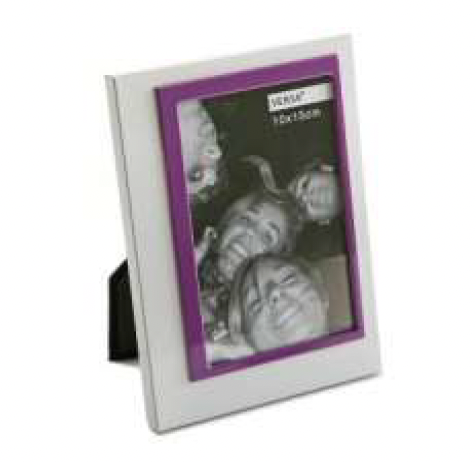 [DEVH190360] DECO 18160326 CADRE PHOTO BLANC VIOLET