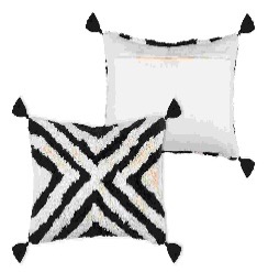 [LLST201238] LL C3A166003 BURUNDI COUSSIN 30X50 NOIR 100%CO PCB 6