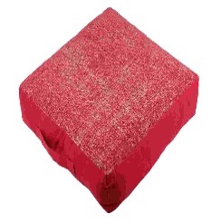 [LLST201240] LL C58944007 USED COUSSIN SOL 45X45X10 ROUGE 100%CO 600GSM PCB 4