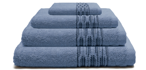 [LLTL200432] LL SERVIETTE INCENSO 30X50 BLEU 100% COTON