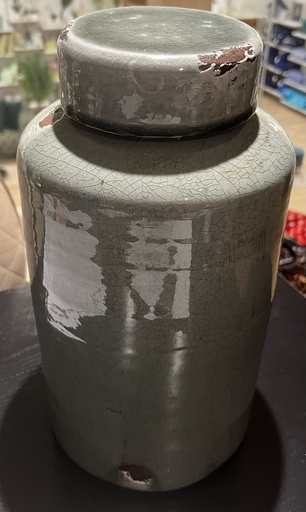 [DEPL180532] DECO PL VASE 690494 GINGER ENV H360D190 CER GR