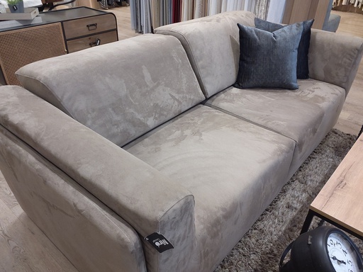 [DEAN220107] DECO AN CANAPE PROFOND TISSU TAUPE 2,10X1X0,66X0,68M
