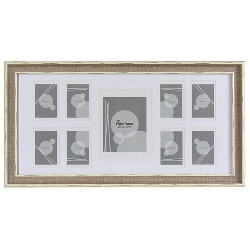 [DEAR191057] DECO 52420 CADRE PHOTO MULTIPLE 9 FOT BOIS GRIS