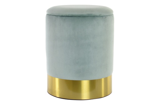 [DEIT190264] DECO LD-153566 POUF VELOUR METAL 48X39 VERT