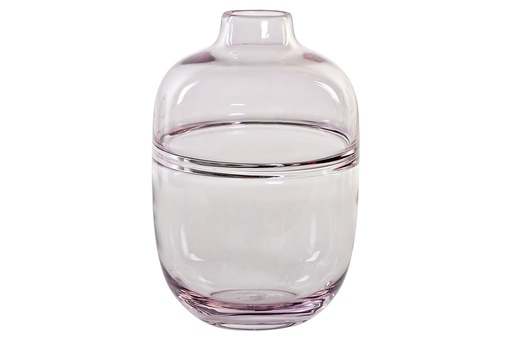 [DEIT201562] DECO JV-172479 VASE GLASS 17X17X25 17,5 PINK