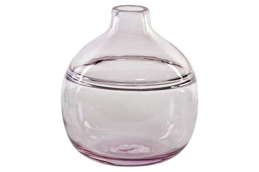 [DEIT201563] DECO JV-172480 VASE GLASS 19X19X21 19 PINK