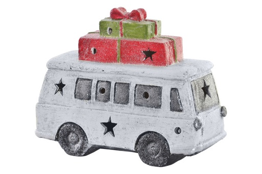 [DEIT201639] DECO NV-151498 VEHICULE DECORATIF LED GLASS FIBER 39X20X34 VAN